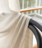 Laceleaf Patterned Custom Sheer Linen Curtain - Image 5