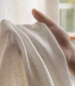 Laceleaf Patterned Custom Sheer Linen Curtain - Image 6