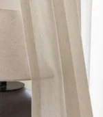 Laceleaf Patterned Custom Sheer Linen Curtain - Image 9
