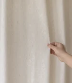 Laceleaf Patterned Custom Sheer Linen Curtain - Image 10