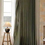 Atelier Wool-Linen Blend Room Darkening Curtain