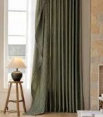 Atelier Wool-Linen Blend Room Darkening Curtain