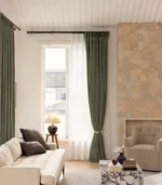 Atelier Wool-Linen Blend Room Darkening Curtain - Image 6