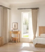 Sage Linen Blend Light Filtering Linen Curtain - Image 10