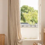 Sage Linen Blend Light Filtering Linen Curtain