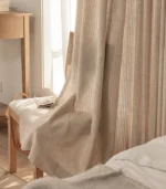 Sage Linen Blend Light Filtering Linen Curtain - Image 4