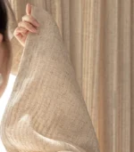 Sage Linen Blend Light Filtering Linen Curtain - Image 6