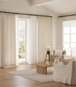 Willow French Stripe Linen Blend Light Filtering Curtain