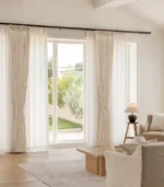 Willow French Stripe Linen Blend Light Filtering Curtain - Image 9