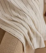 Willow French Stripe Linen Blend Light Filtering Curtain - Image 2