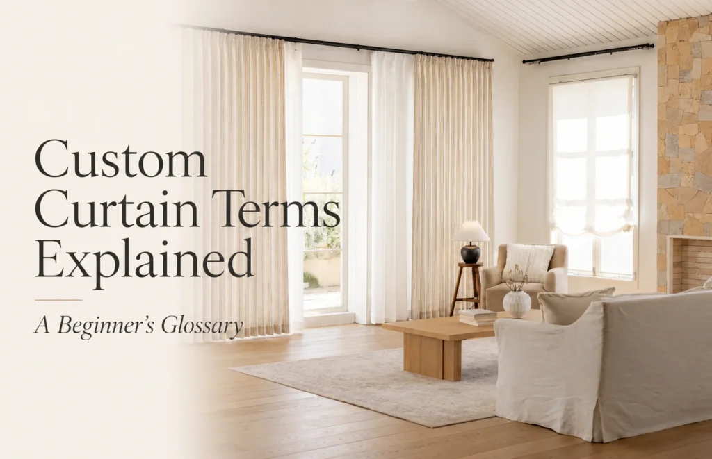 Custom Curtain Terms Explained: A Beginner’s Glossary